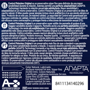 Control - finissimo preservativos 3 unidades