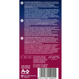 Control - sensual dots & lines puntos y estrias 12 uds