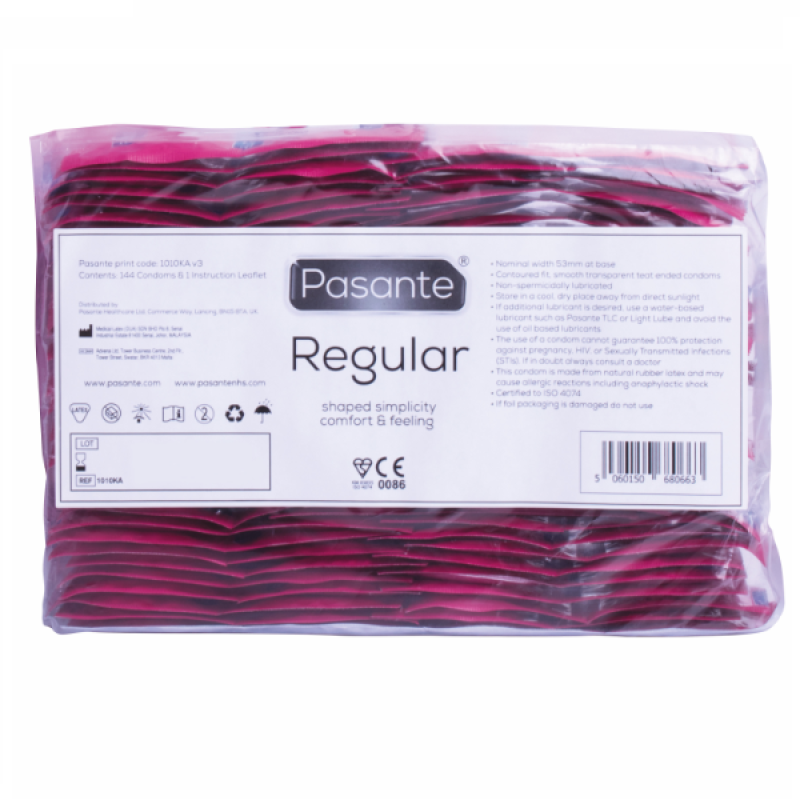 Pasante - condom gama regular 144 unidades