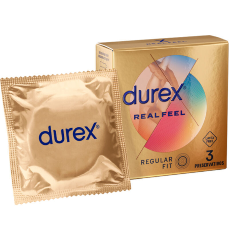 Durex - real feel preservativos 3 unidades