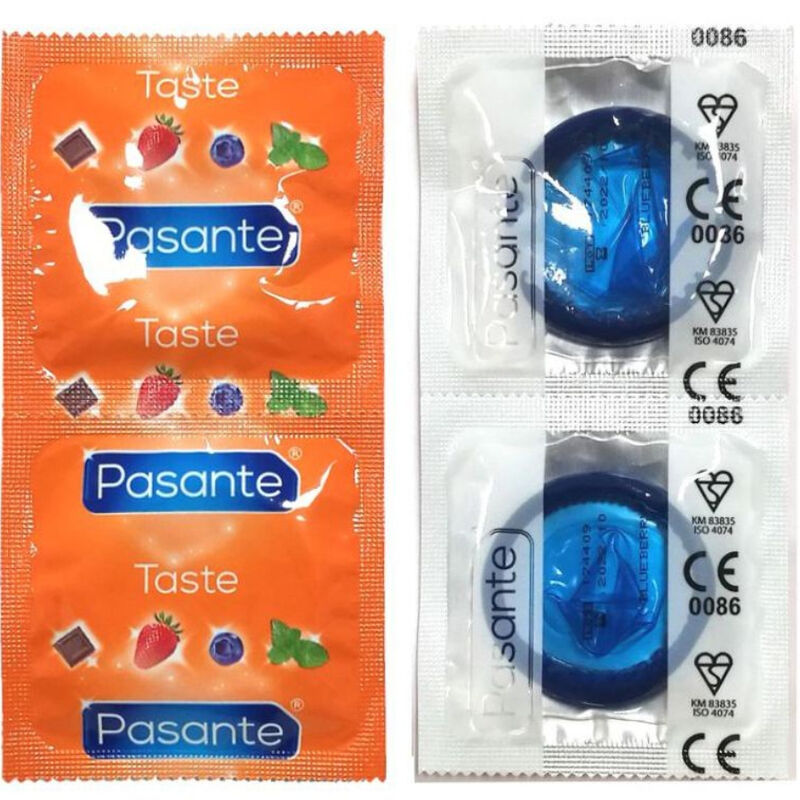 Pasante - preservativo sabor arandano bolsa 144 unidades
