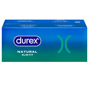 Durex - natural slim fit basic 144 unidades