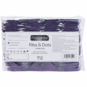 Pasante - ribs & dots preservativos intensity 144 unidades