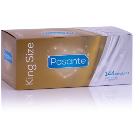 Pasante - preservativos king ms largos y anchos caja 144 unidades