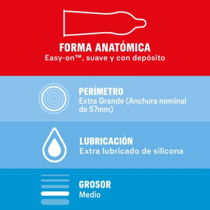 Durex - preservativos sensitivo xl 10 unidades