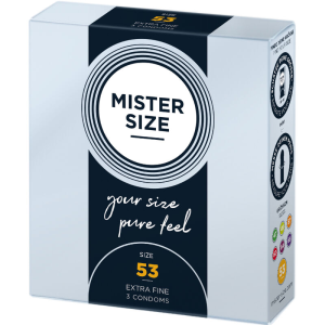 Mister size - preservativos talla m 53 mm (3 unidades)