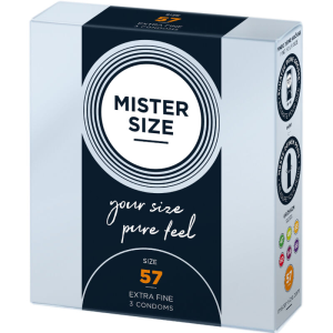 Mister size - preservativos talla l 57 mm (3 unidades)