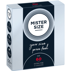 Mister size - preservativos talla xl 60 mm (3 unidades)