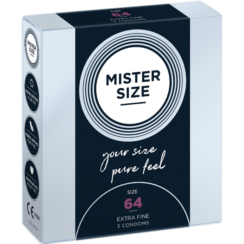 Mister size - preservativos talla xxl 64 mm (3 unidades)