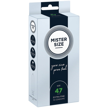 Mister size - preservativos talla xs 47 mm (10 unidades)