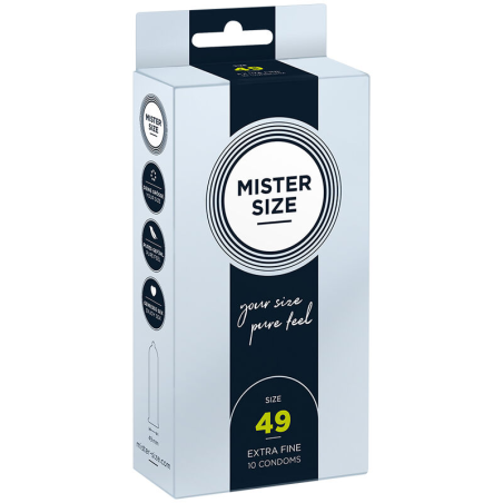Mister size - preservativos talla s 49 mm (10 unidades)