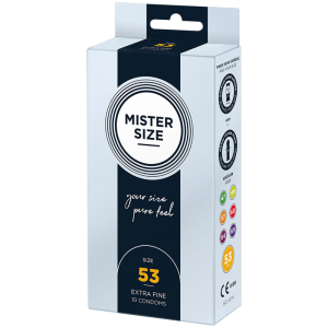 Mister size - preservativos talla m 53 mm (10 unidades)