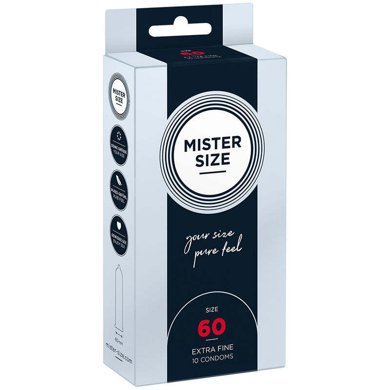 Mister size - preservativos talla xl 60 mm (10 unidades)