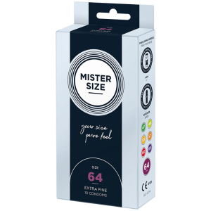 Mister size - preservativos talla xxl 64 mm (10 unidades)