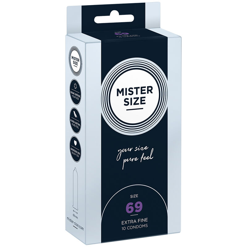 Mister size - preservativos talla xxxl 69 mm (10 unidades)