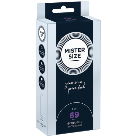 Mister size - preservativos talla xxxl 69 mm (10 unidades)
