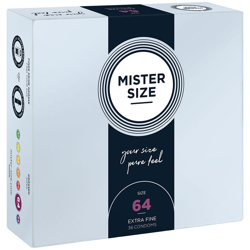 Mister size - preservativos talla xxl 64 mm (36 unidades)