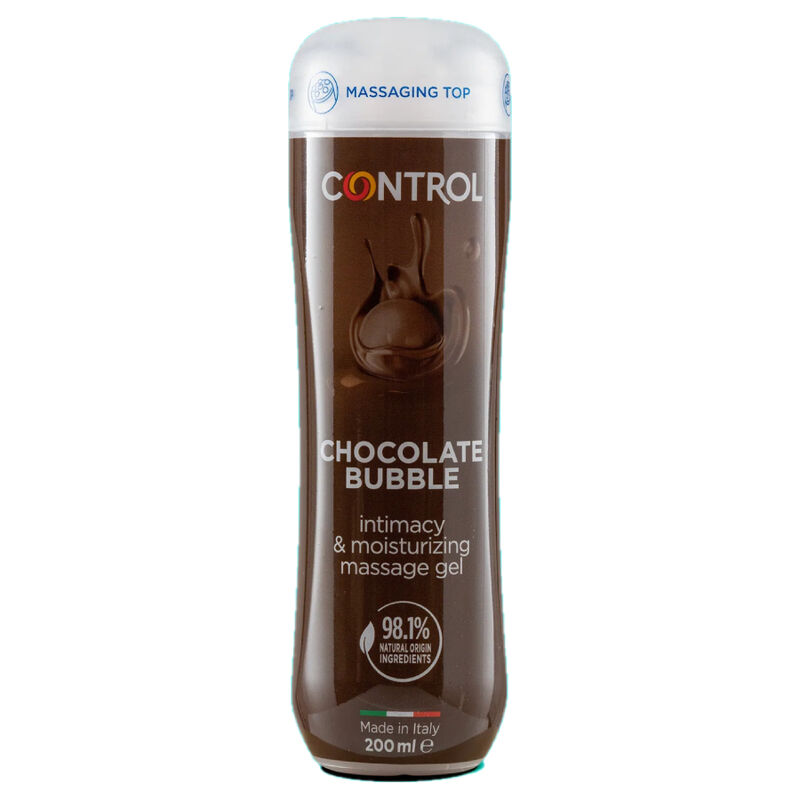 Control - gel de masaje 3 en 1 chocolate bubble 200 ml