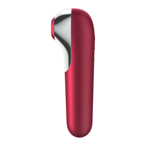 Satisfyer - dual love vibrador y succionador con aire pulsado rojo
