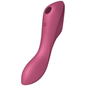 Satisfyer - curvy trinity 3 estimulador y vibrador rojo