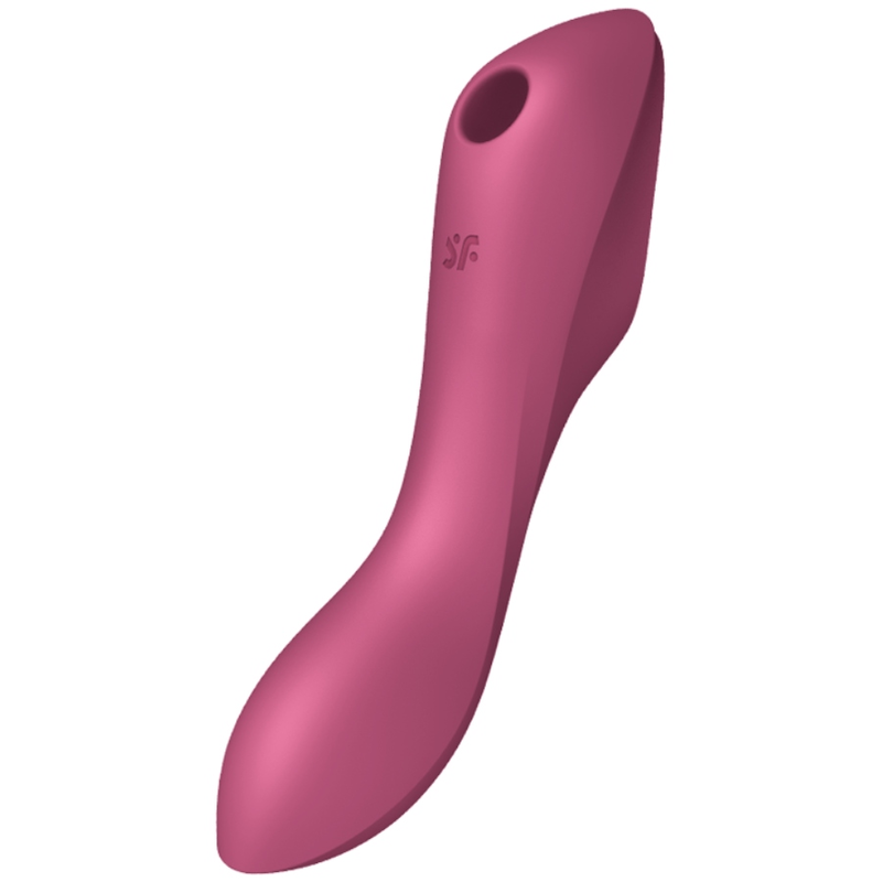 Satisfyer - curvy trinity 3 estimulador y vibrador rojo