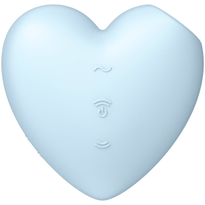 Satisfyer - cutie heart estimulador y vibrador azul