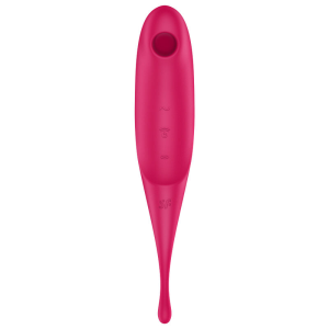 Satisfyer twirling pro estimulador y vibrador - rojo