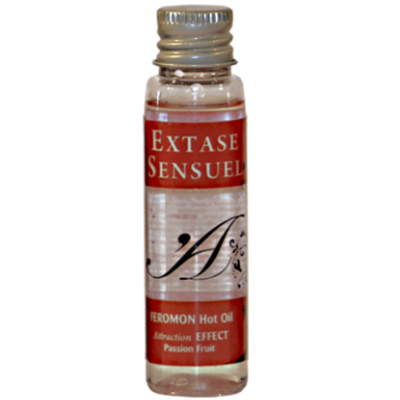 Extase sensual - aceite masaje efecto calor con feromonas fruta de la pasion viaje 35 ml
