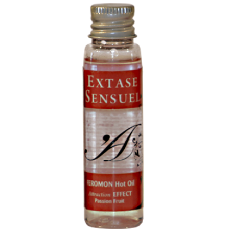 Extase sensual - aceite masaje efecto calor con feromonas fruta de la pasion viaje 35 ml