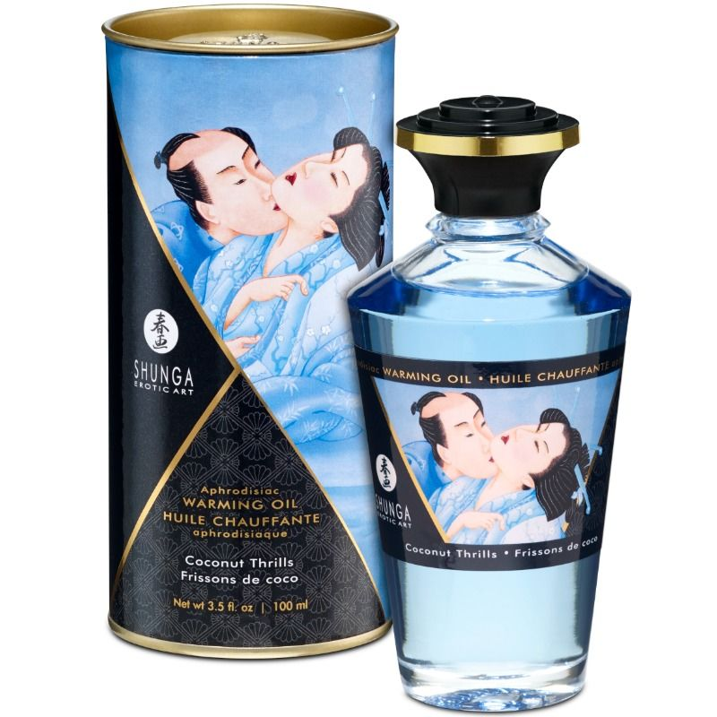 Shunga - aceite masaje efecto calor sabor coco 100 ml