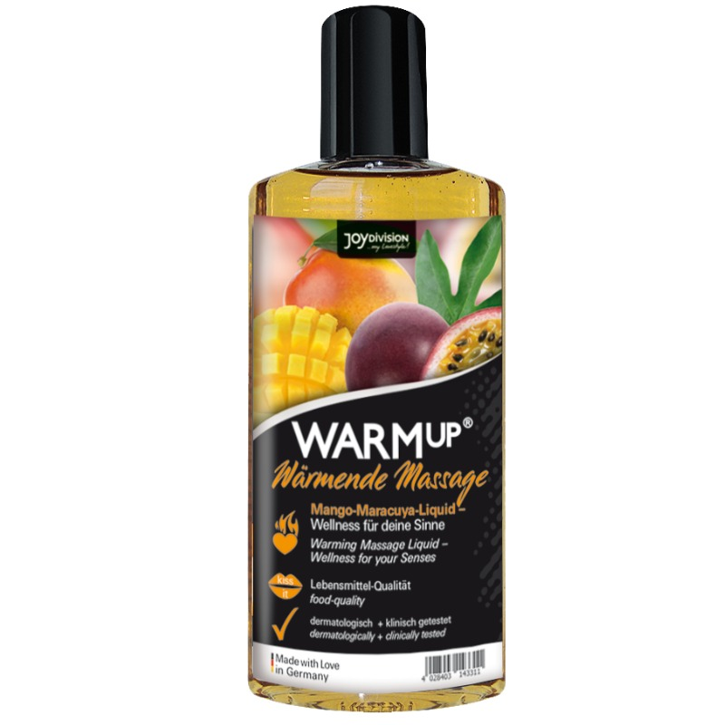 Joydivision aquaglide - warmup aceite de masaje mango+maracuya 150 ml