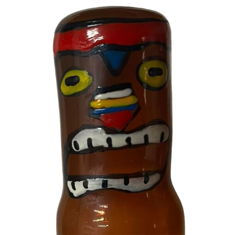 Condomerie - preservativo decorativo pintado a mano totem tiki-hawaii-03