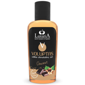 Intimateline luxuria - voluptas gel masaje comestible efecto calor - choconut 100 ml