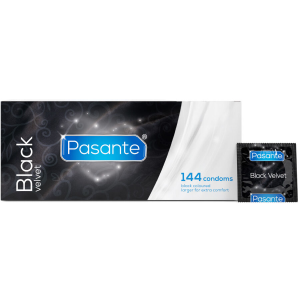 Pasante - black velvet preservativos caja 144 unidades