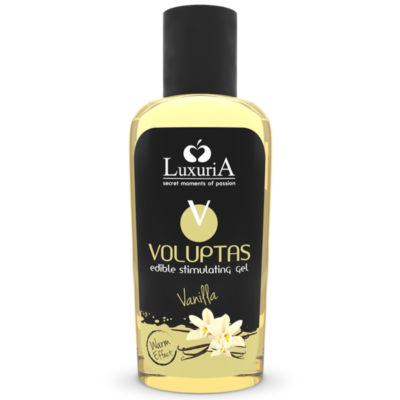 Intimateline luxuria - voluptas gel masaje comestible efecto calor - vainilla 100 ml