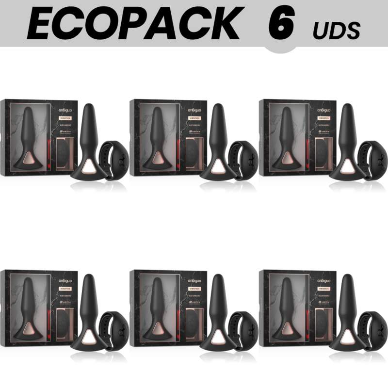 Ecopack 6 uds - anbiguo watchme control remoto vibrador plug anal alexandru