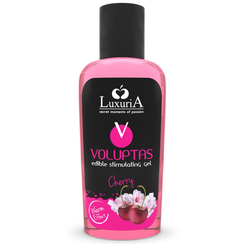 Intimateline luxuria - voluptas gel masaje comestible efecto calor - cereza 100 ml