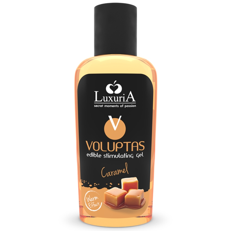 Intimateline luxuria - voluptas gel masaje comestible efecto calor - caramelo 100 ml