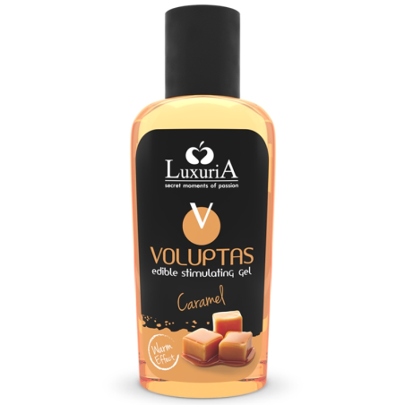 Intimateline luxuria - voluptas gel masaje comestible efecto calor - caramelo 100 ml