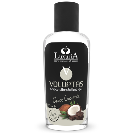 Intimateline luxuria - voluptas gel masaje comestible efecto calor - coco y crema 100 ml
