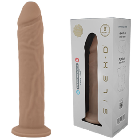 Silexd - pene realÍstico modelo 9 silicona lÍquida 22.8 cm