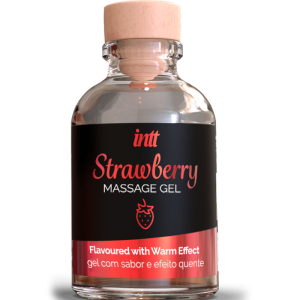 Intt massage & oral sex - gel de masaje sabor a fresa efecto calor