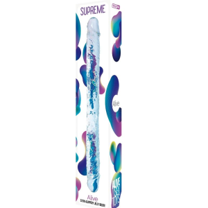 Alive - supreme pene realÍstico doble transparente 38.5 cm