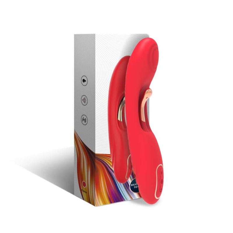 Armony - vibrador con lengua oscilante rojo