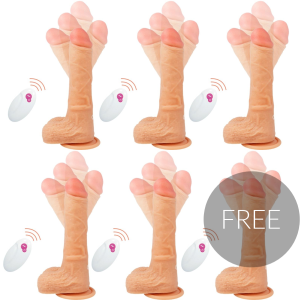 Cyber silicock - realÍstico control remoto mr rick 5 + 1 gratis 20.9 cm -o- 4 cm