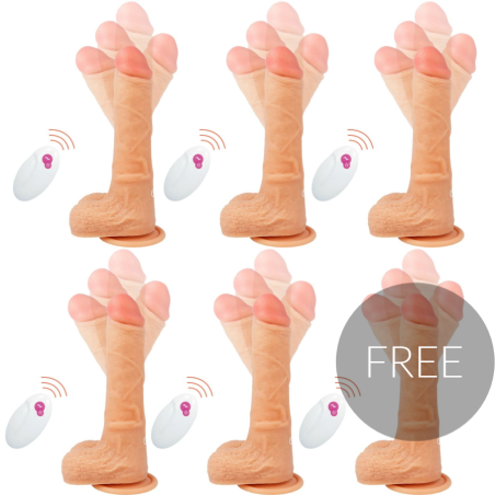 Cyber silicock - realÍstico control remoto mr rick 5 + 1 gratis 20.9 cm -o- 4 cm