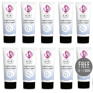KikÍ travel - gel deslizante natural confort 50ml 10 + 1 gratis