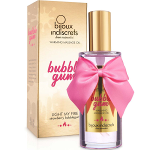 Bijoux - indiscrets light my fire aceite masaje efecto calor sabor chicle