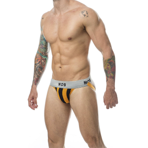 Mob - jock clasico stripe naranja talla s