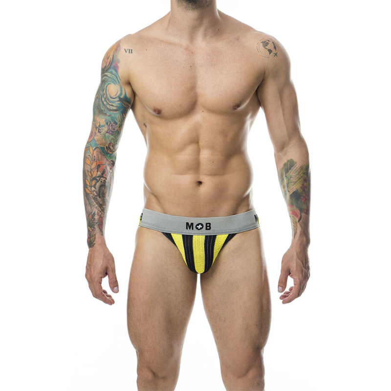 Mob - jock clasico stripe amarillo talla s